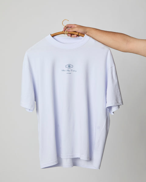 T-Shirt boxy Blue coast