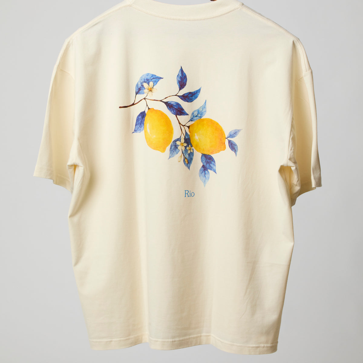 T-Shirt boxy Rio Citron Garden
