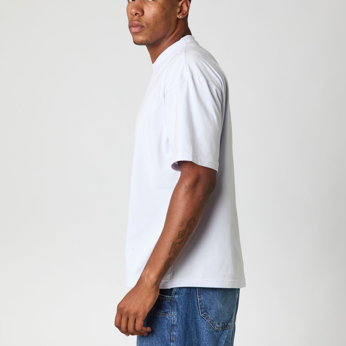 T-Shirt boxy Blue coast