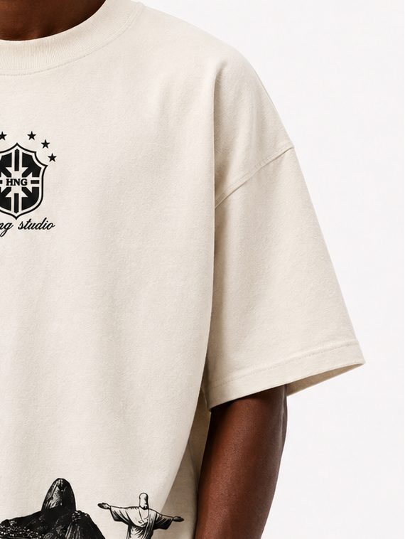 HEXA TEE — OFF WHITE