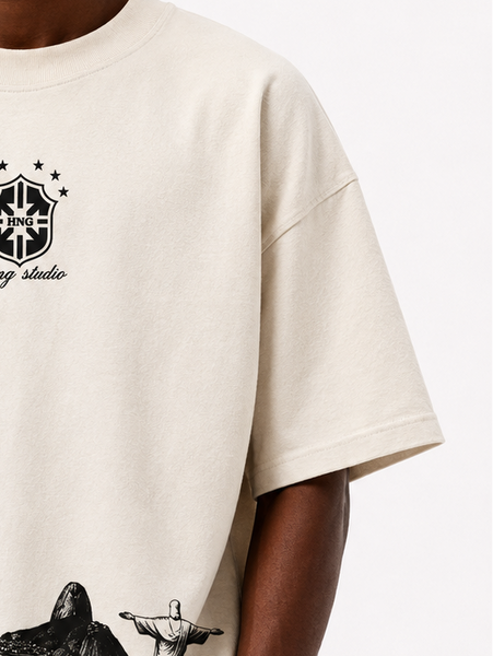 HEXA TEE — OFF WHITE