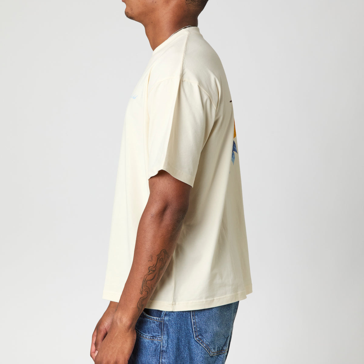 T-Shirt boxy Rio Citron Garden