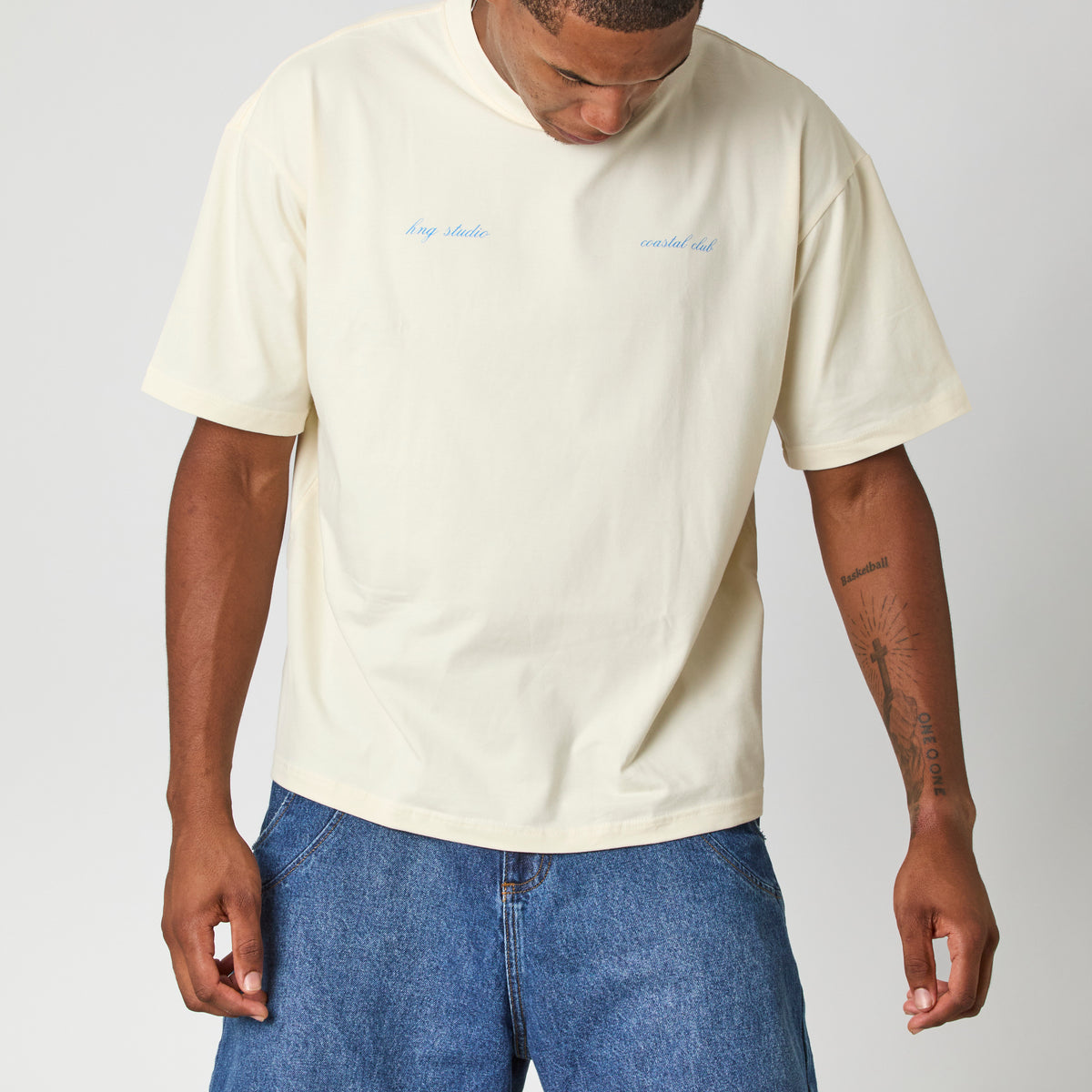 T-Shirt boxy Rio Citron Garden