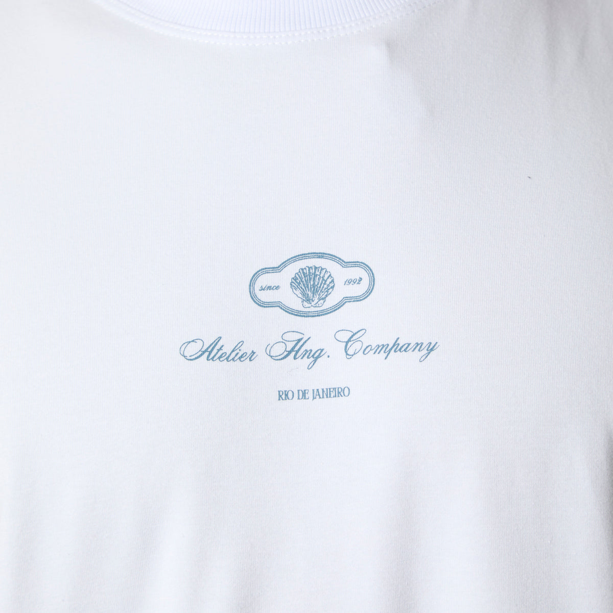 T-Shirt boxy Blue coast