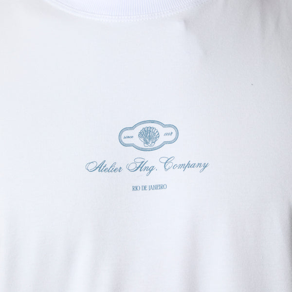 T-Shirt boxy Blue coast