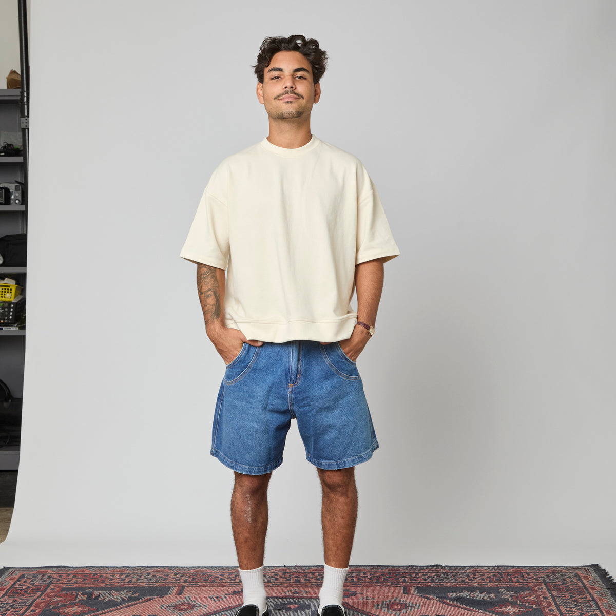 Riviera Blue Jorts