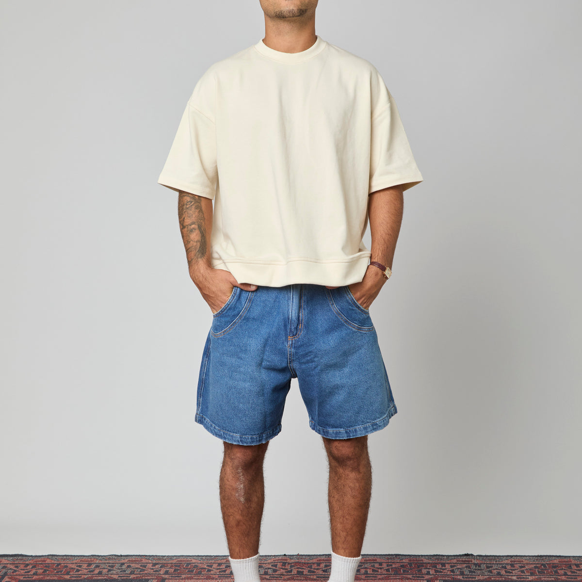 Riviera Blue Jorts